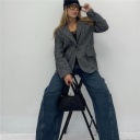 blazer modello dritto spigato